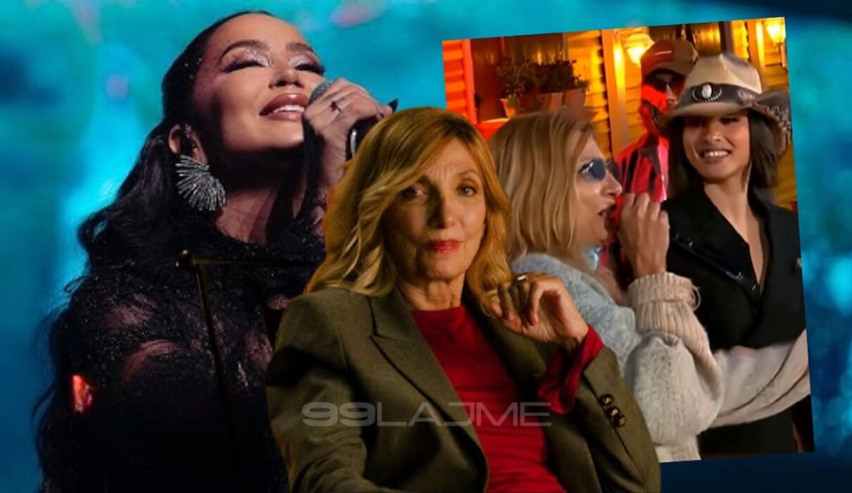 Mimoza Ahmeti viral performance in Ferma VIP reacting to Dafina Zeqiri song